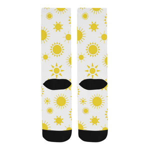 Sun pattern Crew Socks
