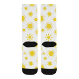 Sun pattern Crew Socks