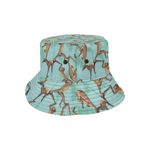 Monkey Palm tree background Unisex Bucket Hat