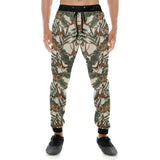Monkey tropical leaves background Unisex Casual Sweatpants