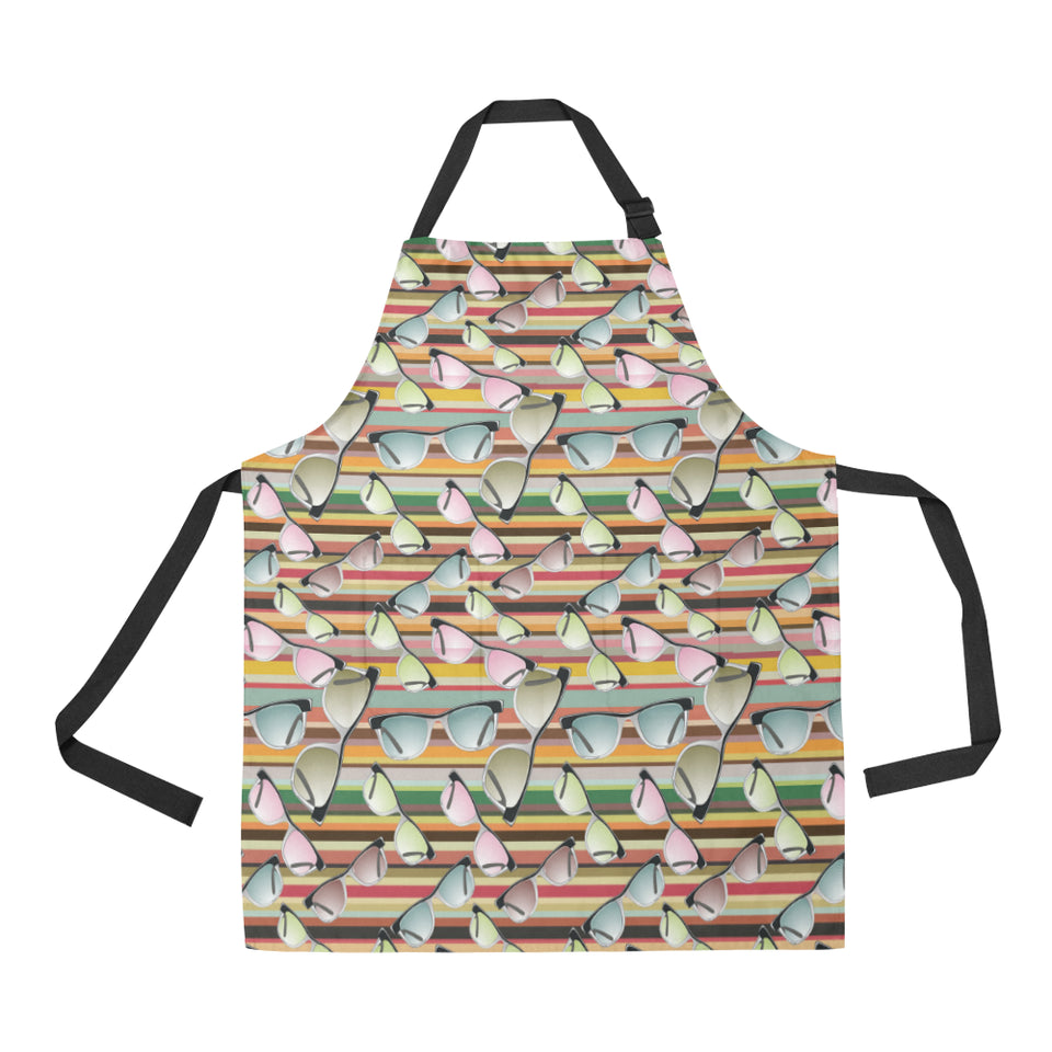 Sun Glasses Pattern Print Design 02 All Over Print Adjustable Apron