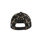 saxophone design pattern All Over Print Snapback Cap