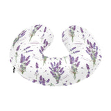 lavender flower design pattern U-Shaped Travel Neck Pillow
