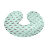 Kangaroo pattern background U-Shaped Travel Neck Pillow