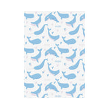 Blue whale pattern House Flag Garden Flag