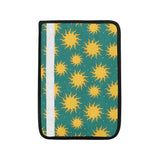 Sun green background Car Seat Belt Cover