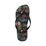 Dragons flower pattern Unisex Flip Flops