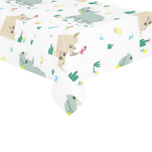 Cute Rhino pattern Tablecloth