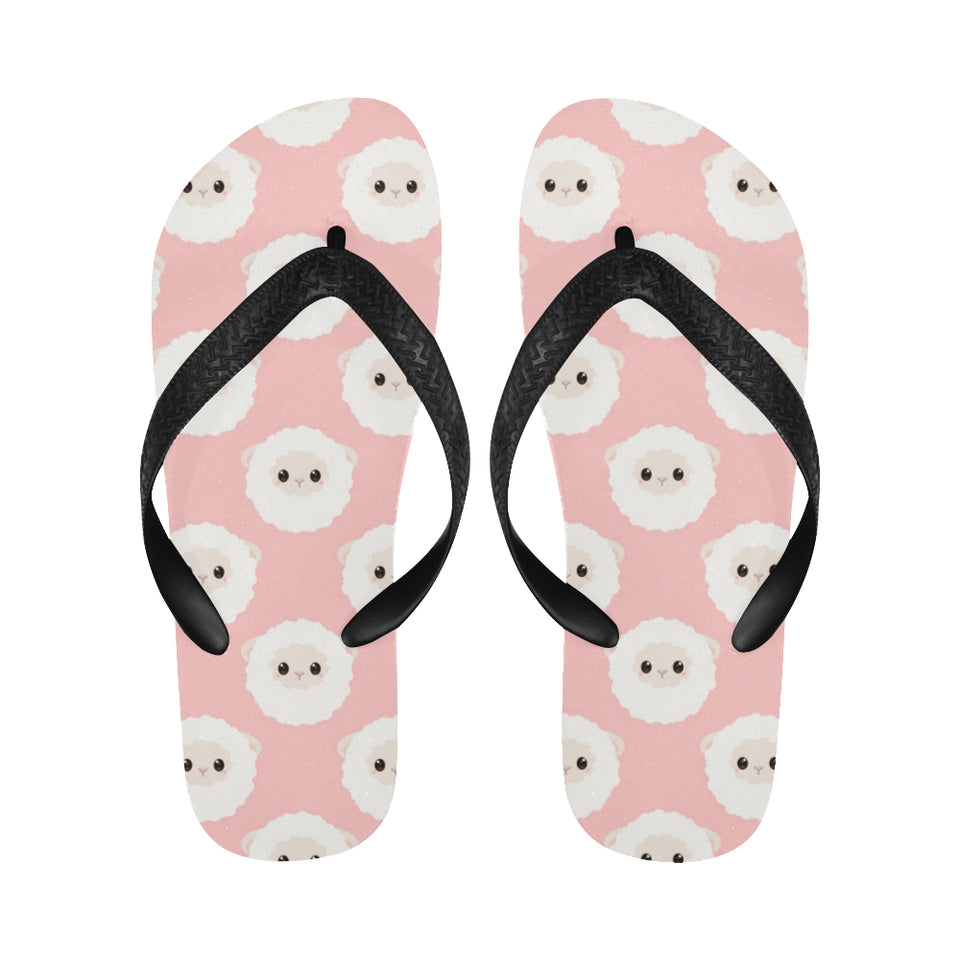 Cute sheep pattern Unisex Flip Flops