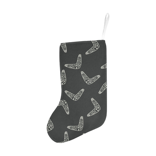Hand drawn boomerang Australian aboriginal ornamen Christmas Stocking