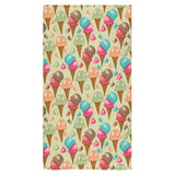Colorful ice cream pattern Bath Towel