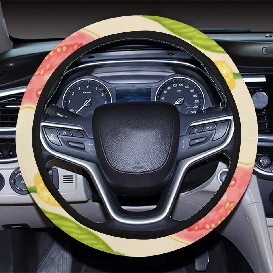 Beautiful guava pattern Car Steering Wheel Cover