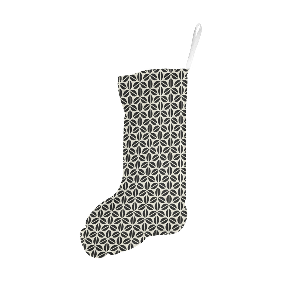 Coffee bean abstract modern pattern Christmas Stocking