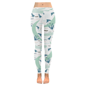 Crocodile diver pattern Women's Legging Fulfilled In US