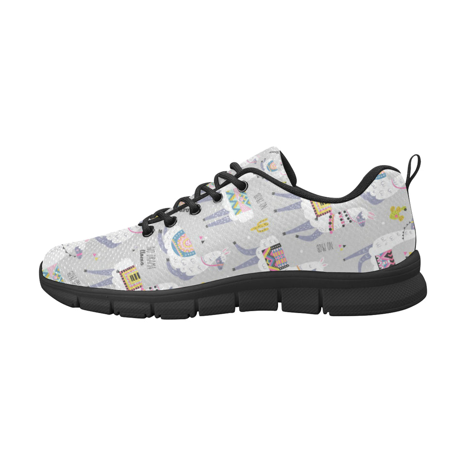 Cute Llama Alpaca pattern Men's Sneaker Shoes