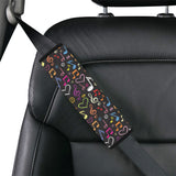 Music Notes Pattern Print Design 02 Car Seat Belt Cover