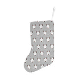 Bull Terrier Pattern Print Design 05 Christmas Stocking