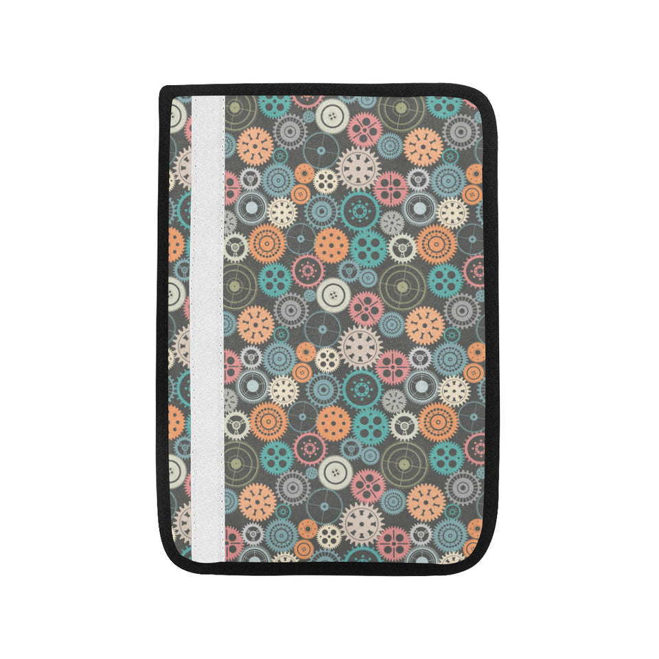 Gear Pattern Print Design 05 Car Seat Belt Cover