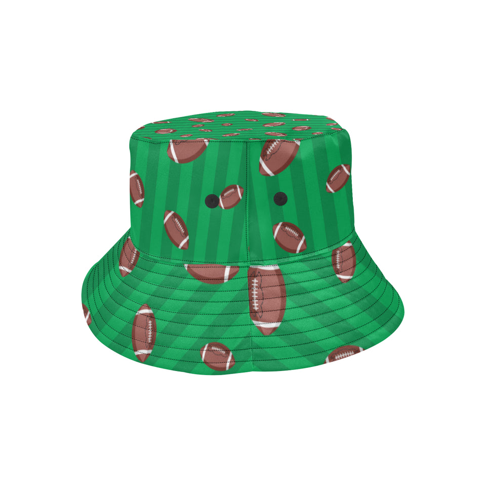 American football ball field background Unisex Bucket Hat