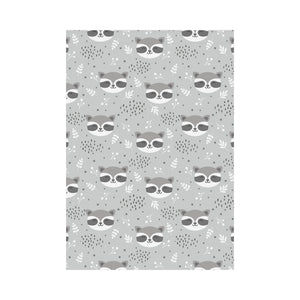 Cute raccoons leaves dot House Flag Garden Flag