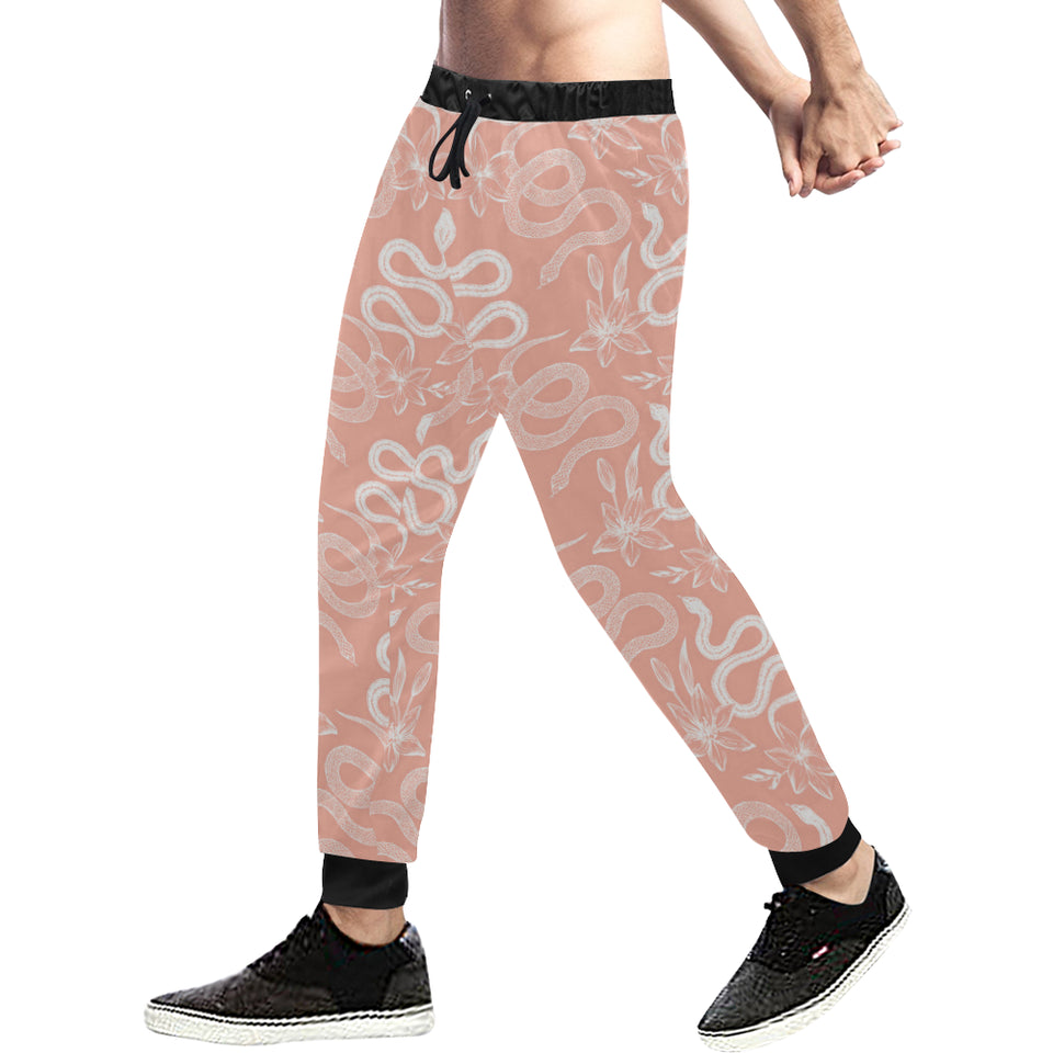 Snake lilies flower pattern Unisex Casual Sweatpants