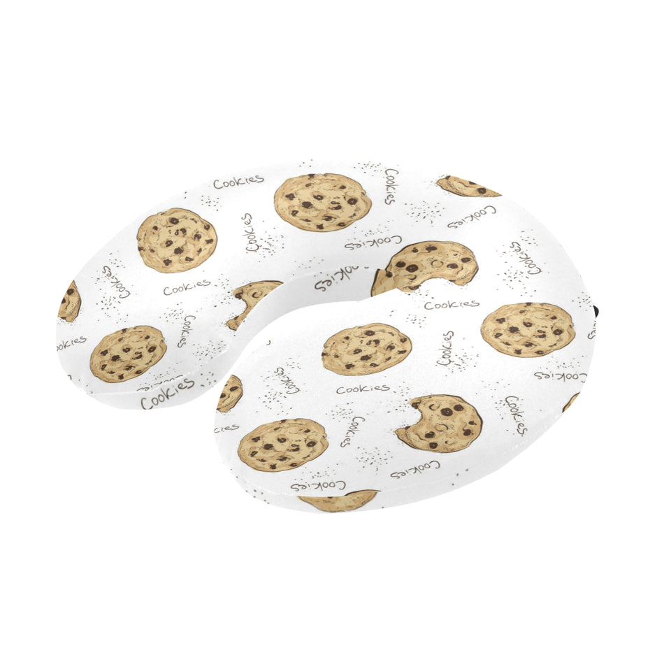 Sketch style cookie pattern U-Shaped Travel Neck Pillow