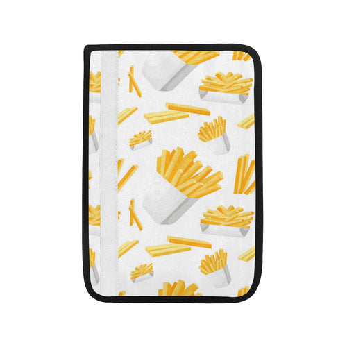 French fries white paper box pattern Car Seat Belt Cover