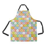 Chemistry Periodic Table Pattern Print Design 01 All Over Print Adjustable Apron