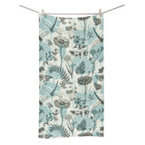 Dragonfly Butterfly Plants insect flower vintage s Bath Towel