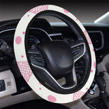 Hand drawn ice cream pattern Car Steering Wheel Cover