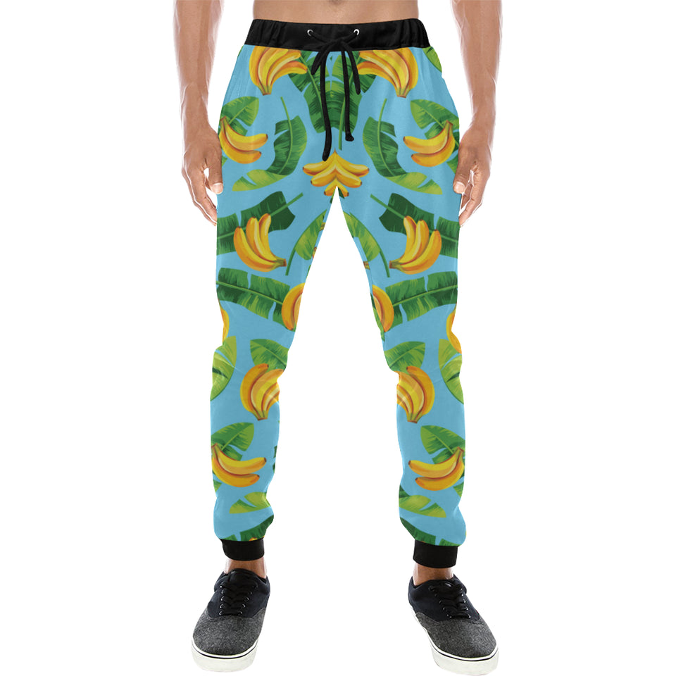 banana leaves banana design pattern Unisex Casual Sweatpants
