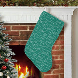 Math Pattern Print Design 01 Christmas Stocking