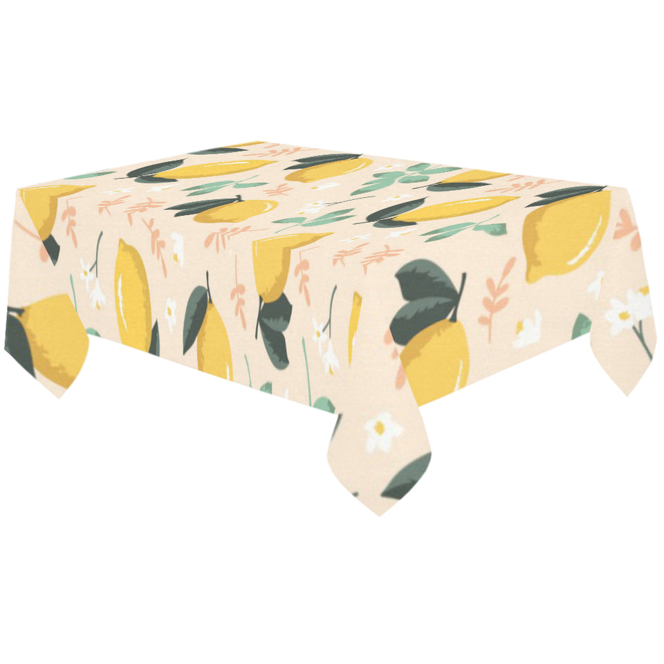 lemon flower leave pattern Tablecloth