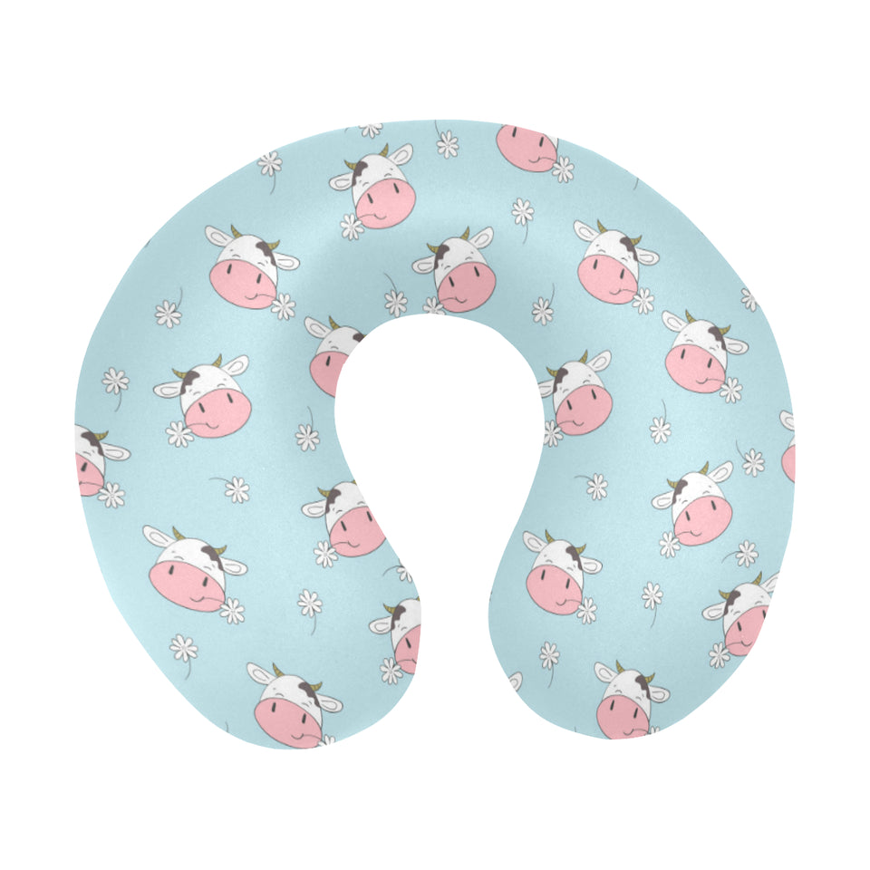 Cute cow flower pattern U-Shaped Travel Neck Pillow