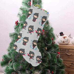 Cute ninja pattern Christmas Stocking