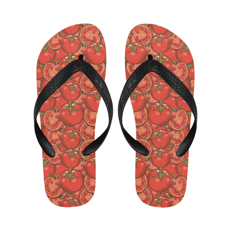 Red Tomato Pattern Unisex Flip Flops