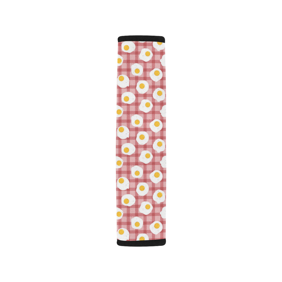 Fried Eggs Pattern Print Design 03 Car Seat Belt Cover