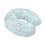 Cute cow flower pattern U-Shaped Travel Neck Pillow