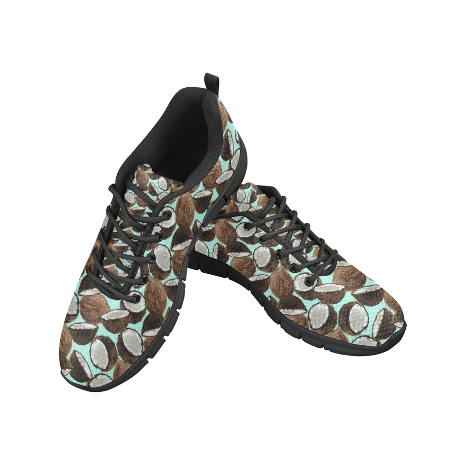 Coconut Pattern Print Design 03 Men's Breathable Sneakers ( Model 055)