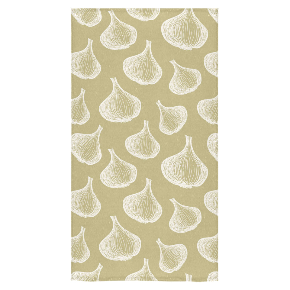 Garlic design pattern Bath Towel