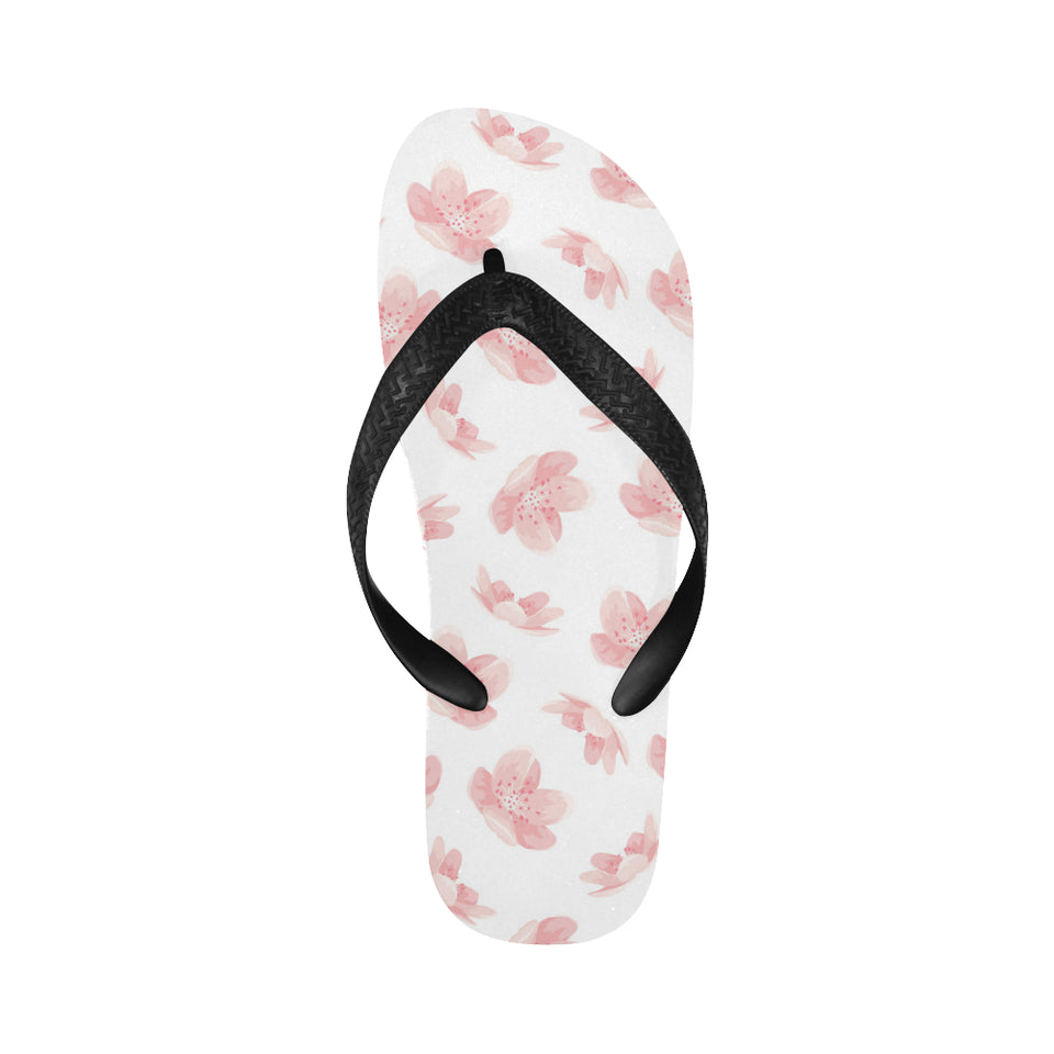 Pink sakura cherry blossom pattern Unisex Flip Flops