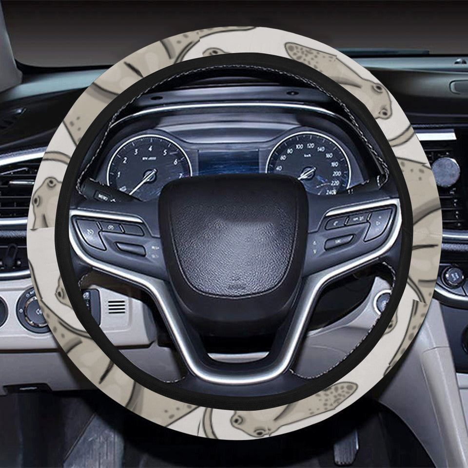 Stingray Pattern Print Design 05 Car Steering Wheel Cover