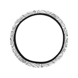 Cartoon hand drawn ice cream black white Car Steering Wheel Cover