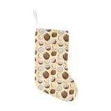 Coconut Pattern Print Design 05 Christmas Stocking