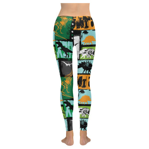 dinosaurs print pattern Women's Legging Fulfilled In US