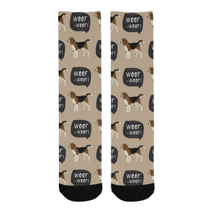 Beagle pattern Crew Socks