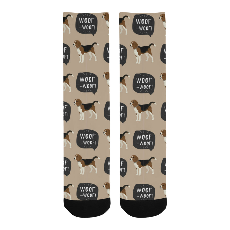 Beagle pattern Crew Socks
