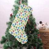 Chemistry Periodic Table Pattern Print Design 05 Christmas Stocking