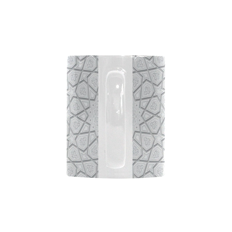 arabic star pattern Classical White Mug (Fulfilled In US)