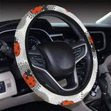 Ladybug Pattern Print Design 05 Car Steering Wheel Cover